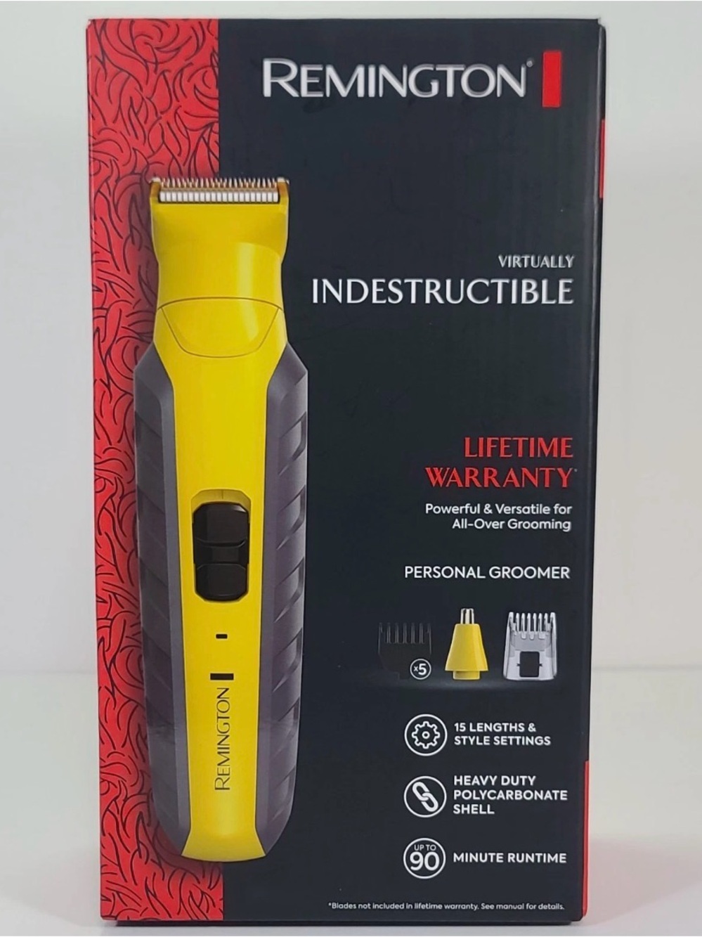 Remington Virtually Indestructible Personal Groomer Trimmer Hair Nose Ear.
